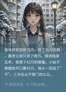 谎称年终奖只有两万后，吸血婆家彻底撕破了脸封面